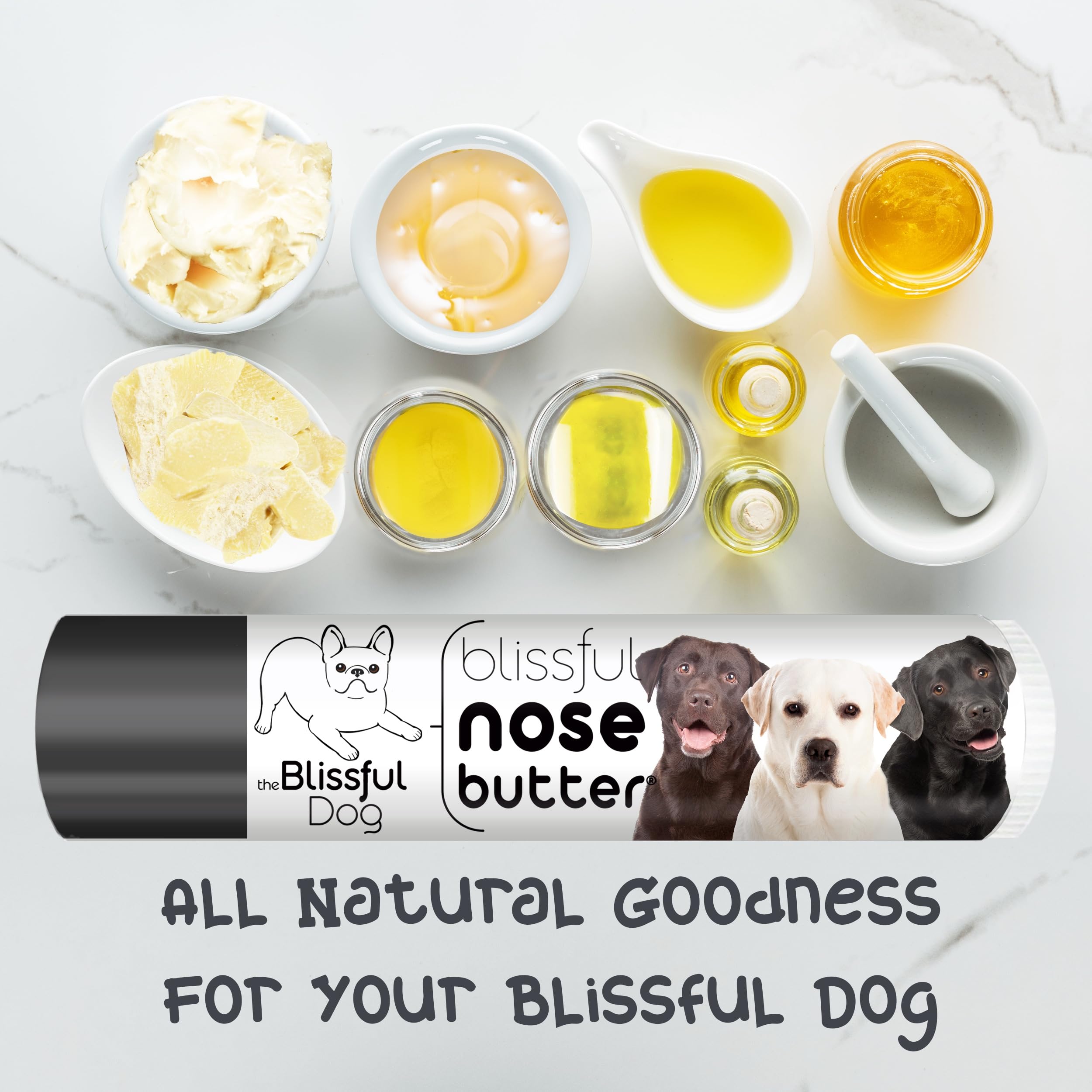 The Blissful Dog Labrador Retriever Unscented Nose Butter, 0.15-Ounce